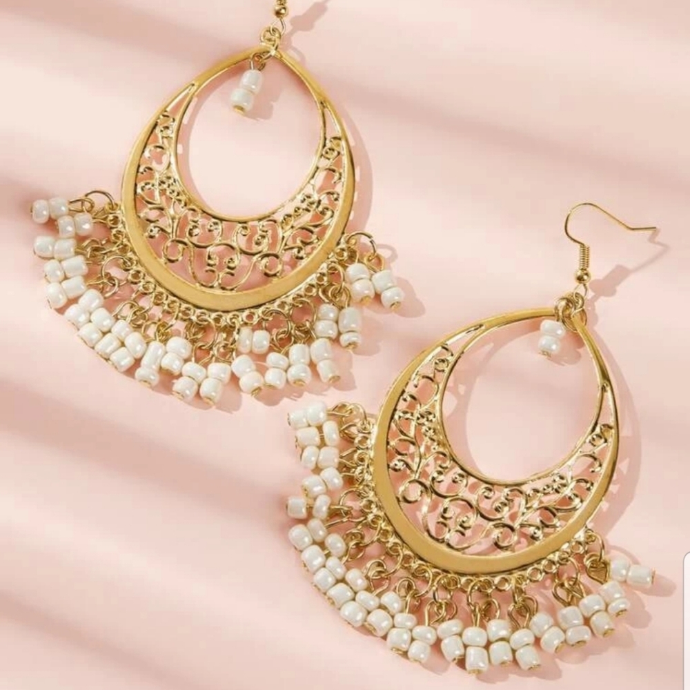 *Briar* Over Size Drop Earrings - Picture 3 of 4